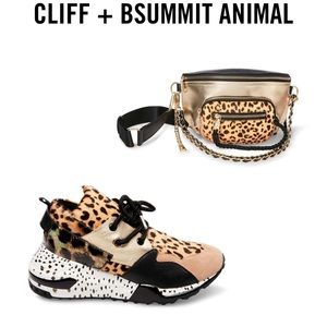 Steve Madden leopard print sneakers